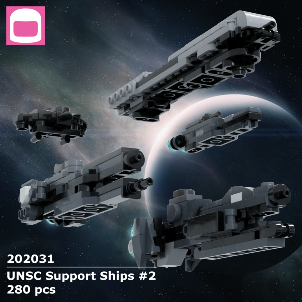 Unsc Ship Models LEGO UNSC Support Ships #2 Instructions / Lilium Brick Yards
